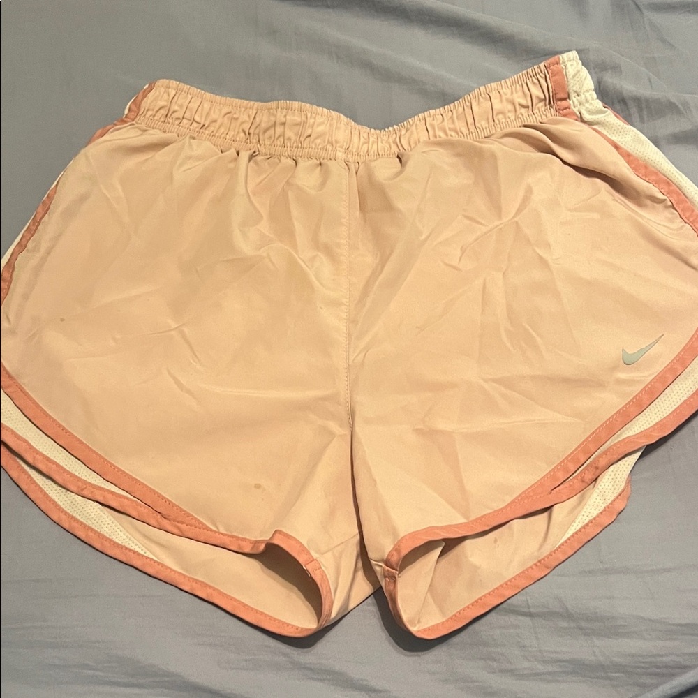 Nike Women's Light Peach Athletic Shorts